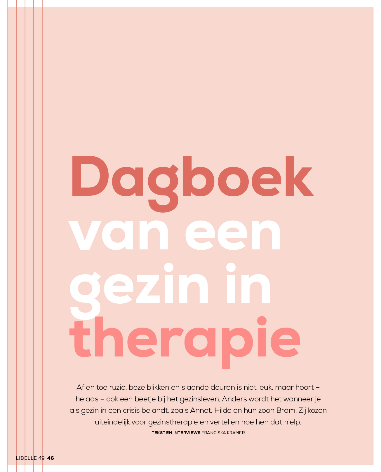 Dagboek van een gezin in therapie 1